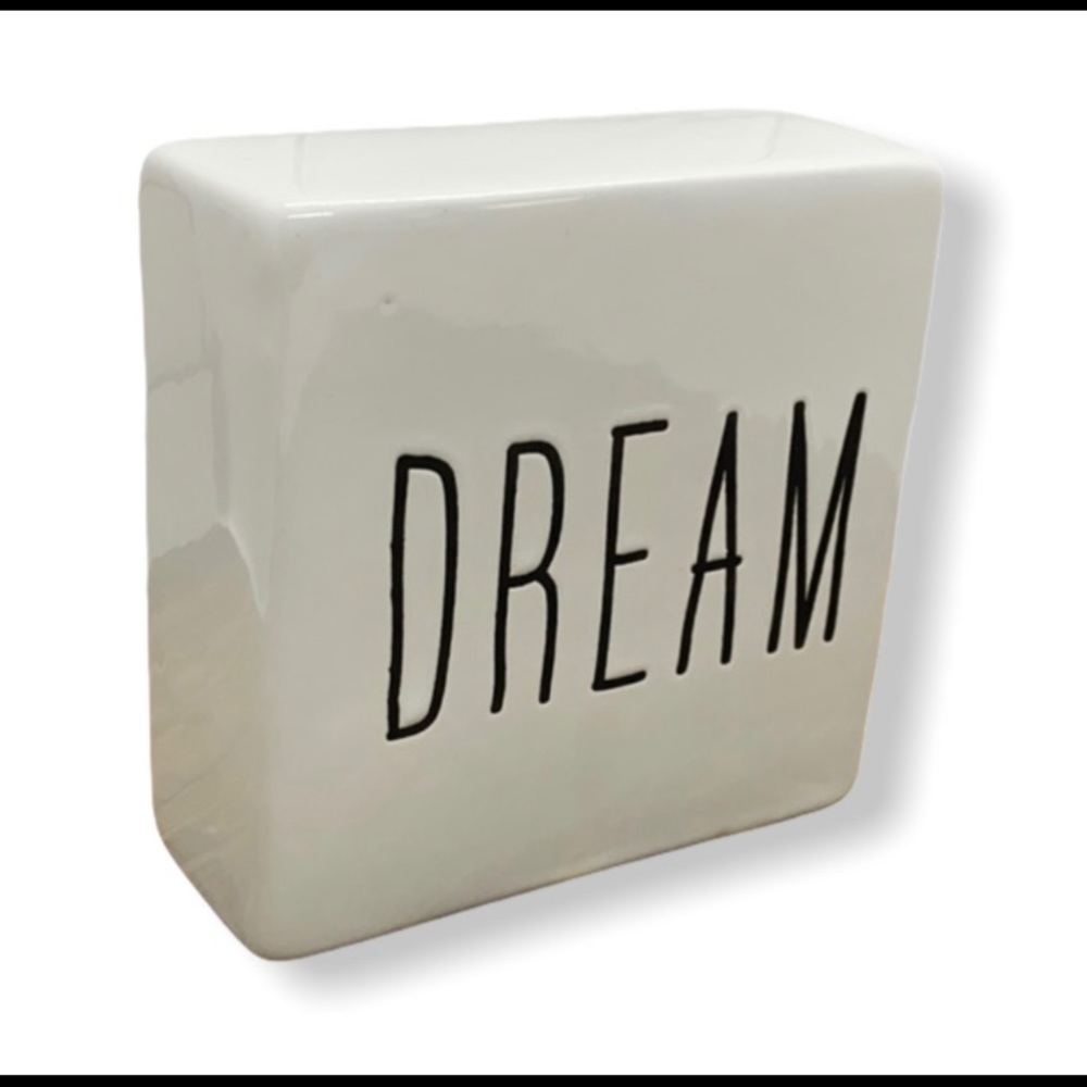 DREAM Ceramic Block Decor Inspiration Motivation Self-help Journal Meditation xo